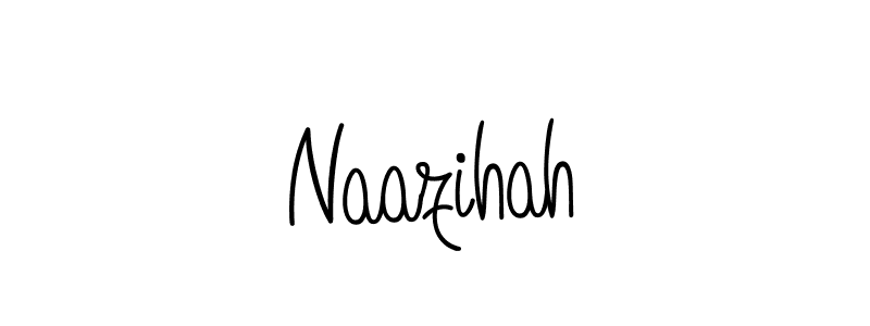 You should practise on your own different ways (Angelique-Rose-font-FFP) to write your name (Naazihah) in signature. don't let someone else do it for you. Naazihah signature style 5 images and pictures png