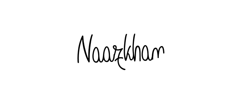 Make a beautiful signature design for name Naazkhan. Use this online signature maker to create a handwritten signature for free. Naazkhan signature style 5 images and pictures png