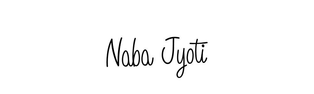 The best way (Angelique-Rose-font-FFP) to make a short signature is to pick only two or three words in your name. The name Naba Jyoti include a total of six letters. For converting this name. Naba Jyoti signature style 5 images and pictures png