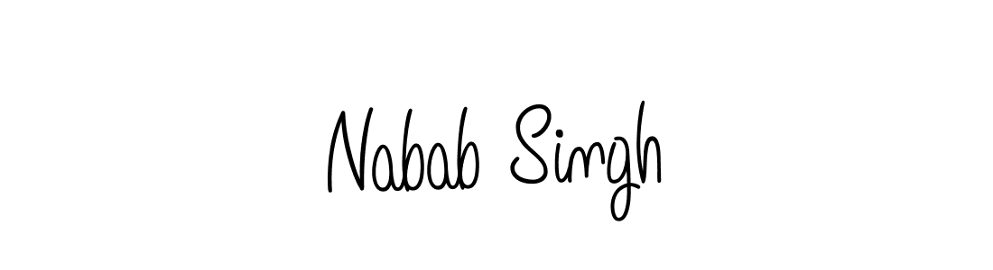 How to Draw Nabab Singh signature style? Angelique-Rose-font-FFP is a latest design signature styles for name Nabab Singh. Nabab Singh signature style 5 images and pictures png