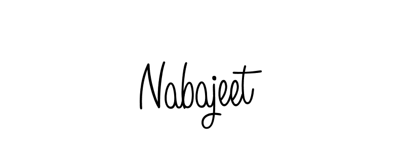 Create a beautiful signature design for name Nabajeet. With this signature (Angelique-Rose-font-FFP) fonts, you can make a handwritten signature for free. Nabajeet signature style 5 images and pictures png