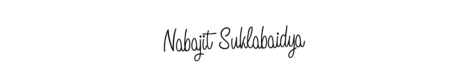 Use a signature maker to create a handwritten signature online. With this signature software, you can design (Angelique-Rose-font-FFP) your own signature for name Nabajit Suklabaidya. Nabajit Suklabaidya signature style 5 images and pictures png
