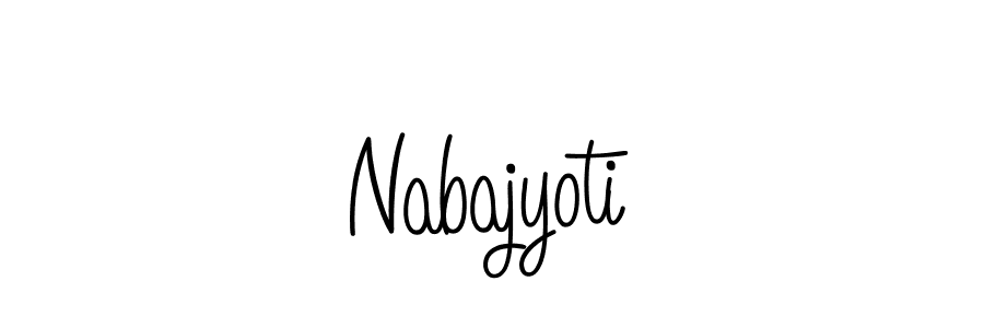 How to make Nabajyoti signature? Angelique-Rose-font-FFP is a professional autograph style. Create handwritten signature for Nabajyoti name. Nabajyoti signature style 5 images and pictures png