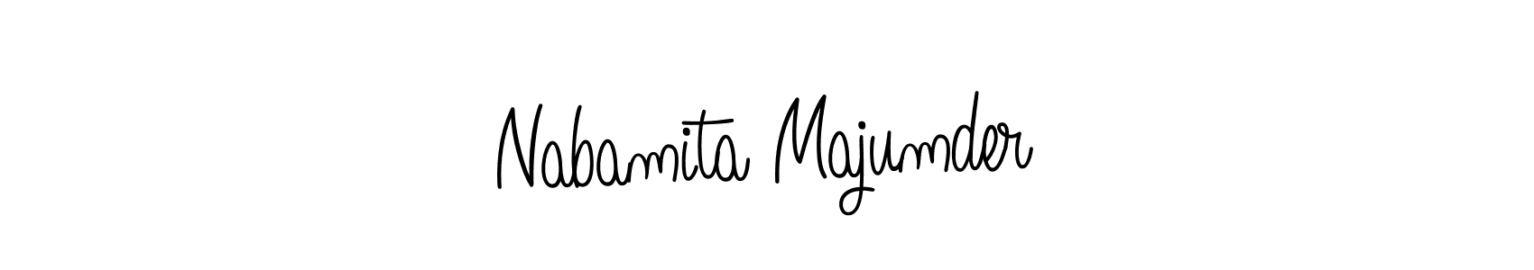 How to make Nabamita Majumder signature? Angelique-Rose-font-FFP is a professional autograph style. Create handwritten signature for Nabamita Majumder name. Nabamita Majumder signature style 5 images and pictures png