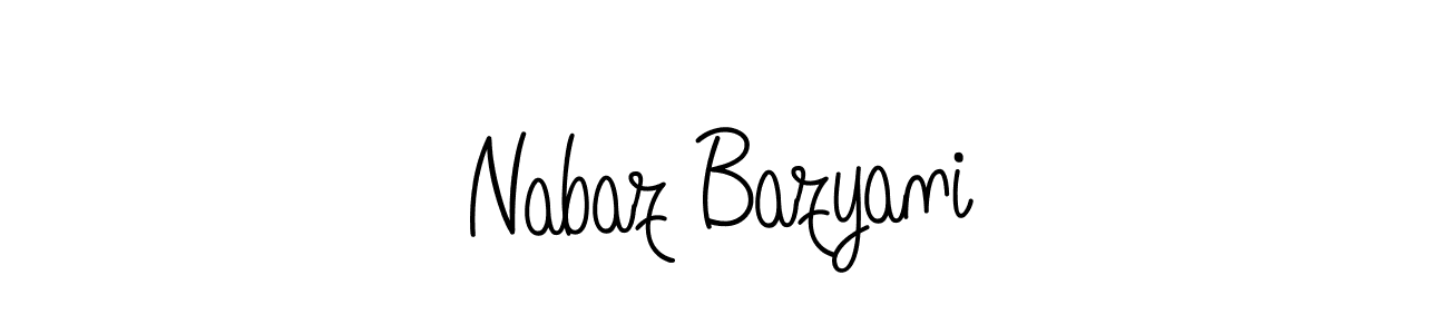 How to Draw Nabaz Bazyani signature style? Angelique-Rose-font-FFP is a latest design signature styles for name Nabaz Bazyani. Nabaz Bazyani signature style 5 images and pictures png