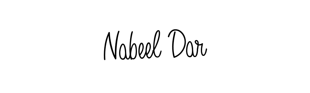 Make a beautiful signature design for name Nabeel Dar. With this signature (Angelique-Rose-font-FFP) style, you can create a handwritten signature for free. Nabeel Dar signature style 5 images and pictures png