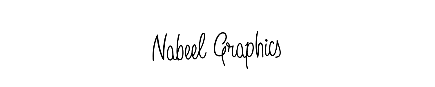 How to make Nabeel Graphics name signature. Use Angelique-Rose-font-FFP style for creating short signs online. This is the latest handwritten sign. Nabeel Graphics signature style 5 images and pictures png