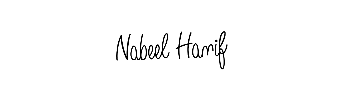 Here are the top 10 professional signature styles for the name Nabeel Hanif. These are the best autograph styles you can use for your name. Nabeel Hanif signature style 5 images and pictures png
