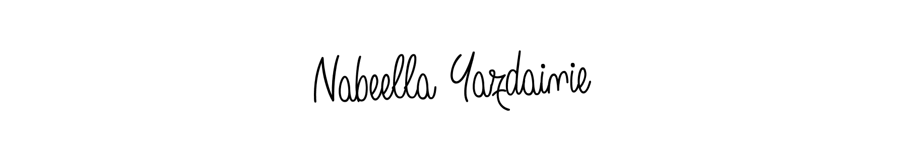 Best and Professional Signature Style for Nabeella Yazdainie. Angelique-Rose-font-FFP Best Signature Style Collection. Nabeella Yazdainie signature style 5 images and pictures png
