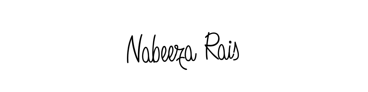 Also we have Nabeeza Rais name is the best signature style. Create professional handwritten signature collection using Angelique-Rose-font-FFP autograph style. Nabeeza Rais signature style 5 images and pictures png