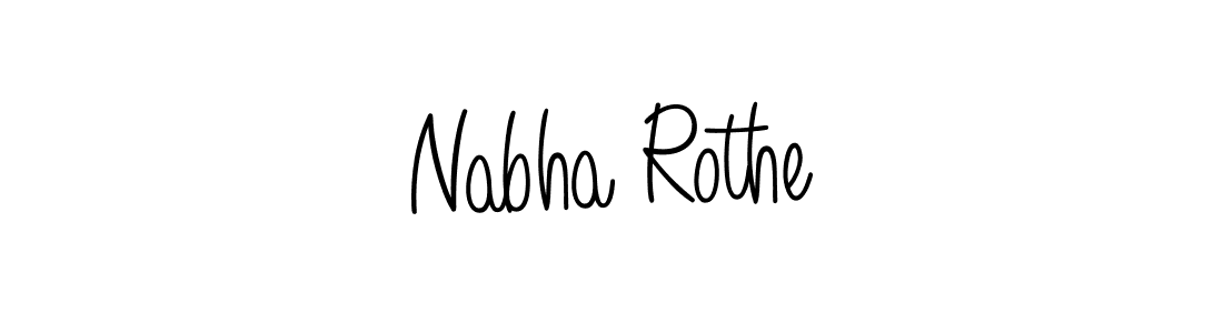 Angelique-Rose-font-FFP is a professional signature style that is perfect for those who want to add a touch of class to their signature. It is also a great choice for those who want to make their signature more unique. Get Nabha Rothe name to fancy signature for free. Nabha Rothe signature style 5 images and pictures png
