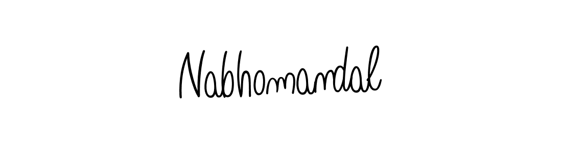 How to make Nabhomandal name signature. Use Angelique-Rose-font-FFP style for creating short signs online. This is the latest handwritten sign. Nabhomandal signature style 5 images and pictures png