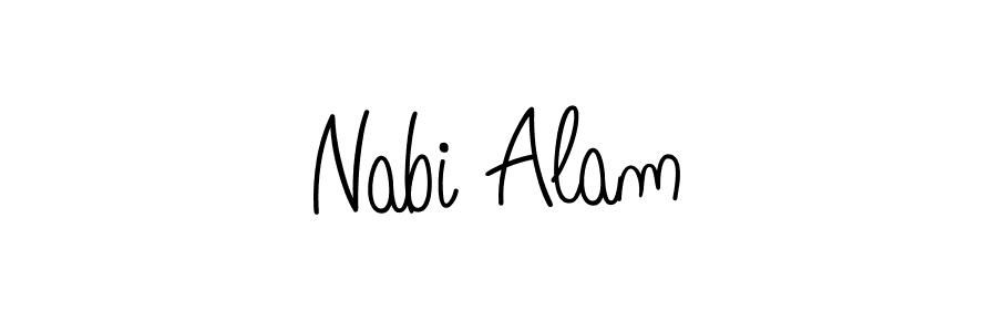 if you are searching for the best signature style for your name Nabi Alam. so please give up your signature search. here we have designed multiple signature styles  using Angelique-Rose-font-FFP. Nabi Alam signature style 5 images and pictures png