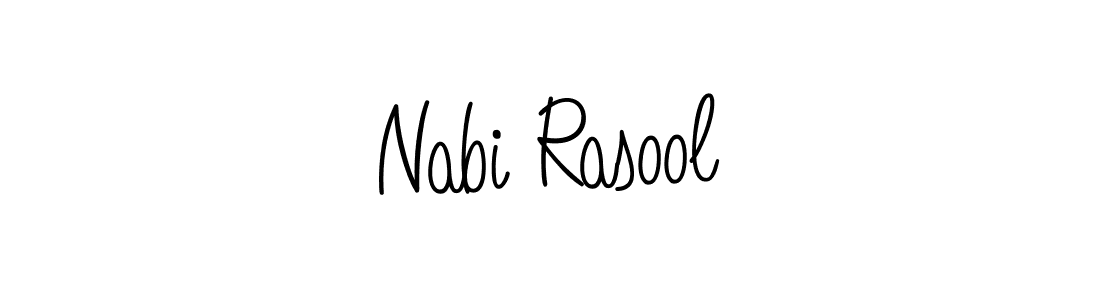 Make a beautiful signature design for name Nabi Rasool. With this signature (Angelique-Rose-font-FFP) style, you can create a handwritten signature for free. Nabi Rasool signature style 5 images and pictures png