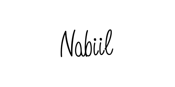 Also we have Nabiil name is the best signature style. Create professional handwritten signature collection using Angelique-Rose-font-FFP autograph style. Nabiil signature style 5 images and pictures png