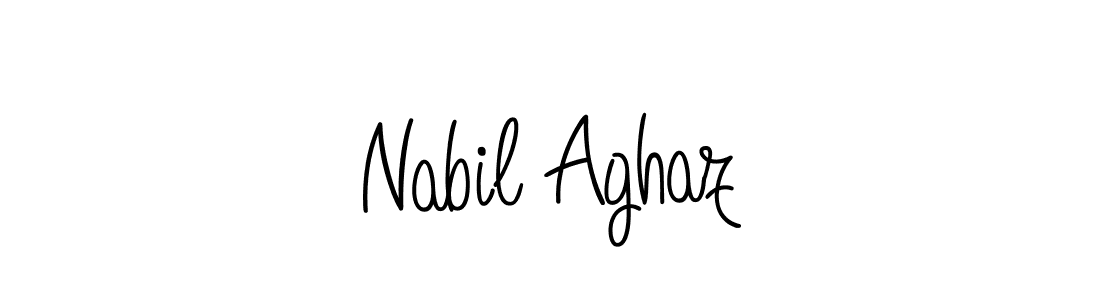 Angelique-Rose-font-FFP is a professional signature style that is perfect for those who want to add a touch of class to their signature. It is also a great choice for those who want to make their signature more unique. Get Nabil Aghaz name to fancy signature for free. Nabil Aghaz signature style 5 images and pictures png