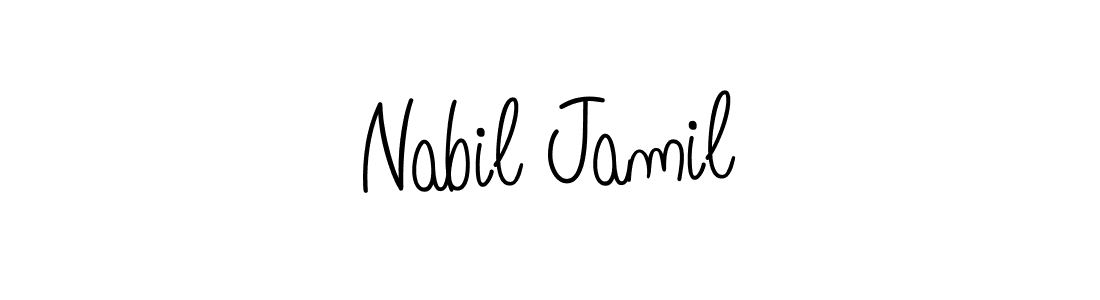 How to make Nabil Jamil signature? Angelique-Rose-font-FFP is a professional autograph style. Create handwritten signature for Nabil Jamil name. Nabil Jamil signature style 5 images and pictures png