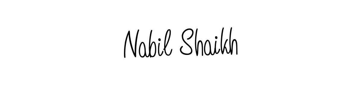 Make a short Nabil Shaikh signature style. Manage your documents anywhere anytime using Angelique-Rose-font-FFP. Create and add eSignatures, submit forms, share and send files easily. Nabil Shaikh signature style 5 images and pictures png