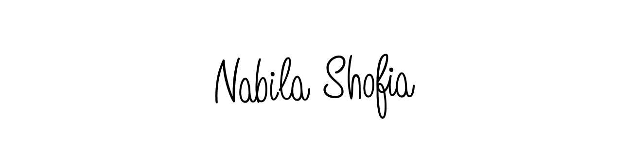 Nabila Shofia stylish signature style. Best Handwritten Sign (Angelique-Rose-font-FFP) for my name. Handwritten Signature Collection Ideas for my name Nabila Shofia. Nabila Shofia signature style 5 images and pictures png