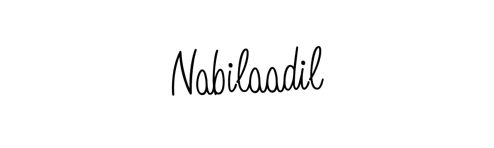 How to Draw Nabilaadil signature style? Angelique-Rose-font-FFP is a latest design signature styles for name Nabilaadil. Nabilaadil signature style 5 images and pictures png