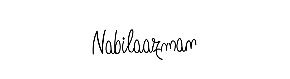 You should practise on your own different ways (Angelique-Rose-font-FFP) to write your name (Nabilaazman) in signature. don't let someone else do it for you. Nabilaazman signature style 5 images and pictures png