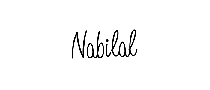 Create a beautiful signature design for name Nabilal. With this signature (Angelique-Rose-font-FFP) fonts, you can make a handwritten signature for free. Nabilal signature style 5 images and pictures png