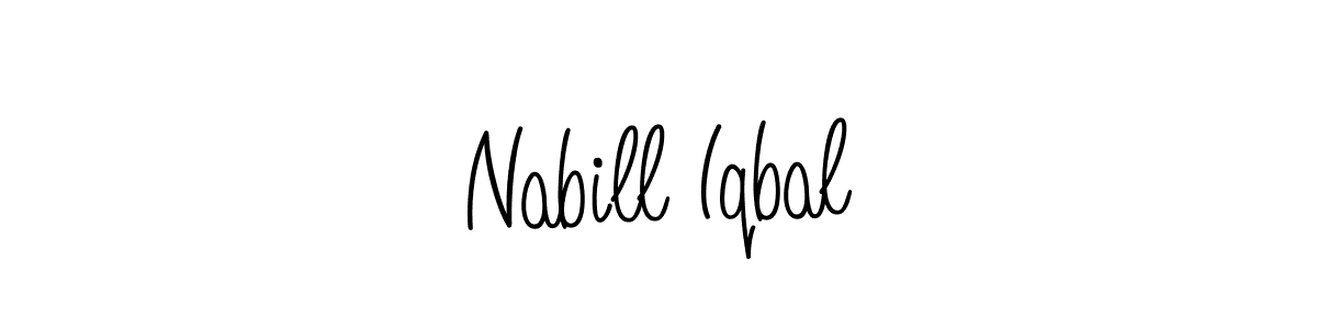 How to Draw Nabill Iqbal signature style? Angelique-Rose-font-FFP is a latest design signature styles for name Nabill Iqbal. Nabill Iqbal signature style 5 images and pictures png