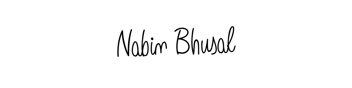 How to make Nabin Bhusal signature? Angelique-Rose-font-FFP is a professional autograph style. Create handwritten signature for Nabin Bhusal name. Nabin Bhusal signature style 5 images and pictures png