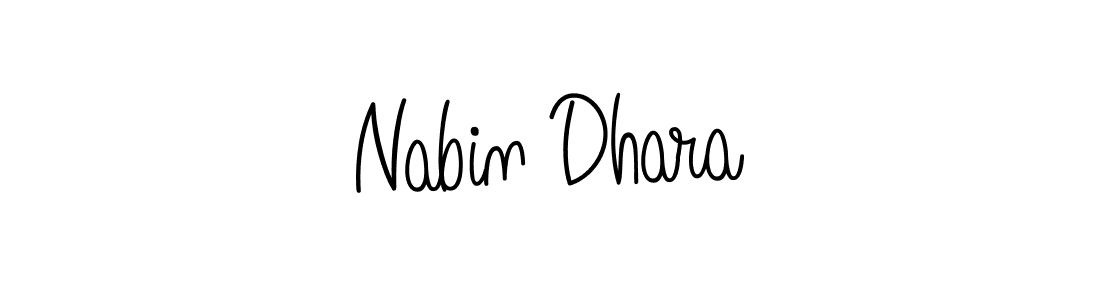 How to make Nabin Dhara name signature. Use Angelique-Rose-font-FFP style for creating short signs online. This is the latest handwritten sign. Nabin Dhara signature style 5 images and pictures png