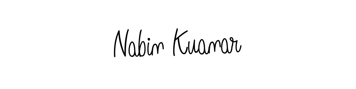 Angelique-Rose-font-FFP is a professional signature style that is perfect for those who want to add a touch of class to their signature. It is also a great choice for those who want to make their signature more unique. Get Nabin Kuanar name to fancy signature for free. Nabin Kuanar signature style 5 images and pictures png