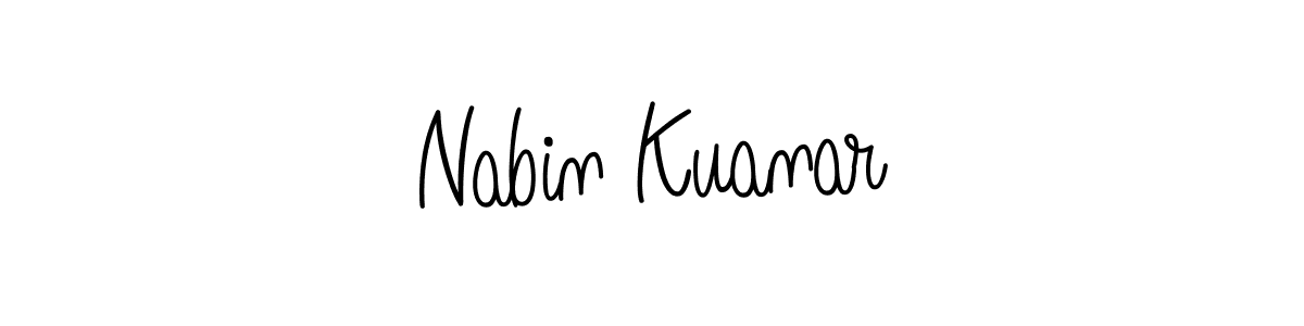 Angelique-Rose-font-FFP is a professional signature style that is perfect for those who want to add a touch of class to their signature. It is also a great choice for those who want to make their signature more unique. Get Nabin Kuanar name to fancy signature for free. Nabin Kuanar signature style 5 images and pictures png