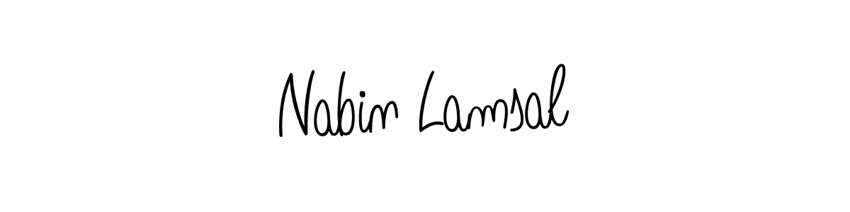 Also we have Nabin Lamsal name is the best signature style. Create professional handwritten signature collection using Angelique-Rose-font-FFP autograph style. Nabin Lamsal signature style 5 images and pictures png