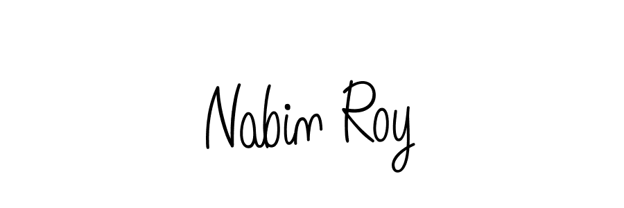 Make a beautiful signature design for name Nabin Roy. With this signature (Angelique-Rose-font-FFP) style, you can create a handwritten signature for free. Nabin Roy signature style 5 images and pictures png