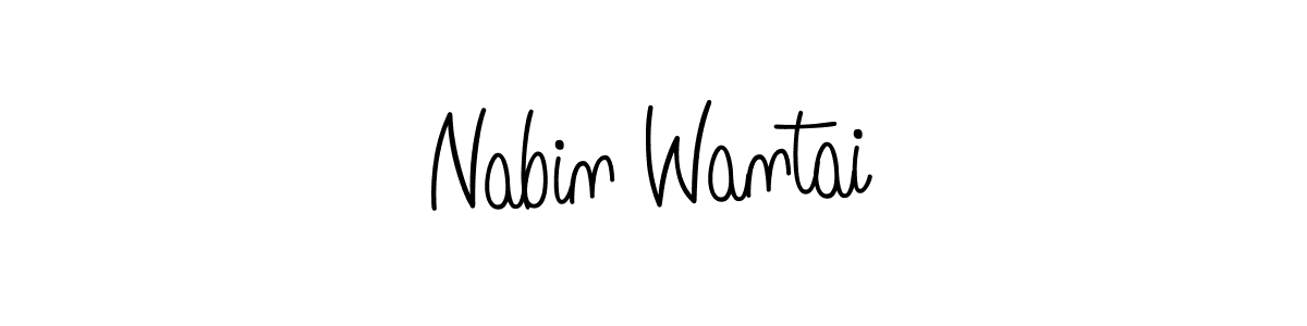 Angelique-Rose-font-FFP is a professional signature style that is perfect for those who want to add a touch of class to their signature. It is also a great choice for those who want to make their signature more unique. Get Nabin Wantai name to fancy signature for free. Nabin Wantai signature style 5 images and pictures png