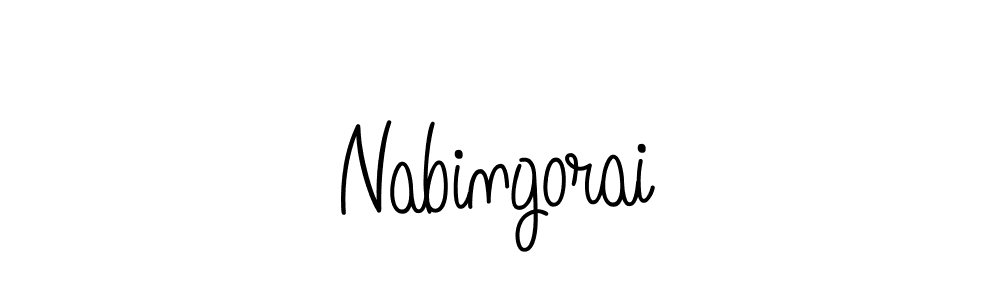 Nabingorai stylish signature style. Best Handwritten Sign (Angelique-Rose-font-FFP) for my name. Handwritten Signature Collection Ideas for my name Nabingorai. Nabingorai signature style 5 images and pictures png