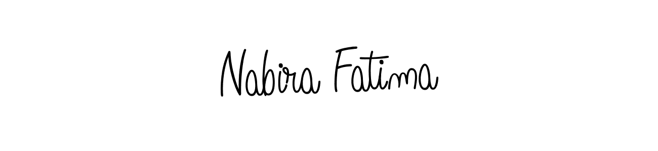 Angelique-Rose-font-FFP is a professional signature style that is perfect for those who want to add a touch of class to their signature. It is also a great choice for those who want to make their signature more unique. Get Nabira Fatima name to fancy signature for free. Nabira Fatima signature style 5 images and pictures png