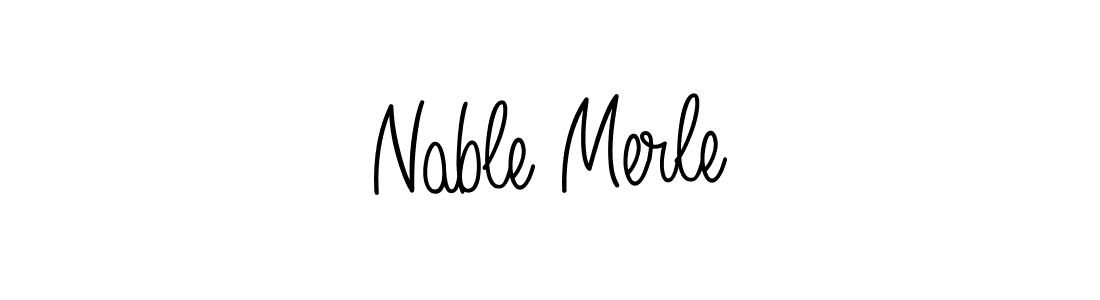 Also we have Nable Merle name is the best signature style. Create professional handwritten signature collection using Angelique-Rose-font-FFP autograph style. Nable Merle signature style 5 images and pictures png