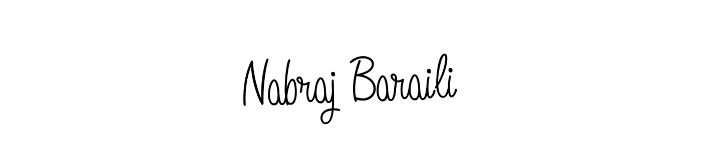 You should practise on your own different ways (Angelique-Rose-font-FFP) to write your name (Nabraj Baraili) in signature. don't let someone else do it for you. Nabraj Baraili signature style 5 images and pictures png