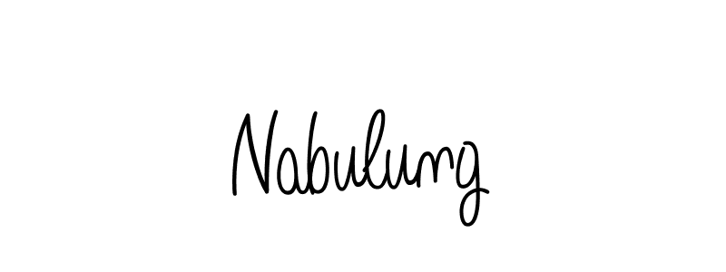 Use a signature maker to create a handwritten signature online. With this signature software, you can design (Angelique-Rose-font-FFP) your own signature for name Nabulung. Nabulung signature style 5 images and pictures png