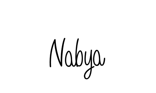 Make a beautiful signature design for name Nabya. Use this online signature maker to create a handwritten signature for free. Nabya signature style 5 images and pictures png