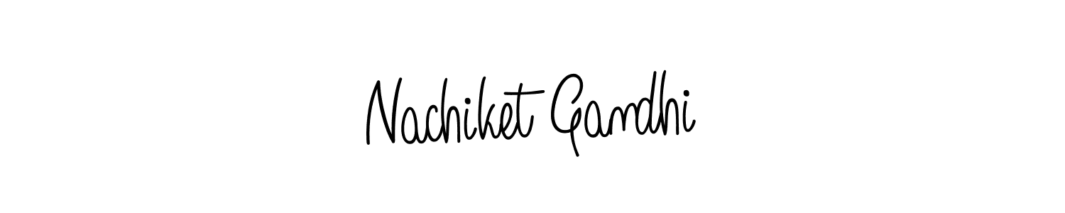 Design your own signature with our free online signature maker. With this signature software, you can create a handwritten (Angelique-Rose-font-FFP) signature for name Nachiket Gandhi. Nachiket Gandhi signature style 5 images and pictures png