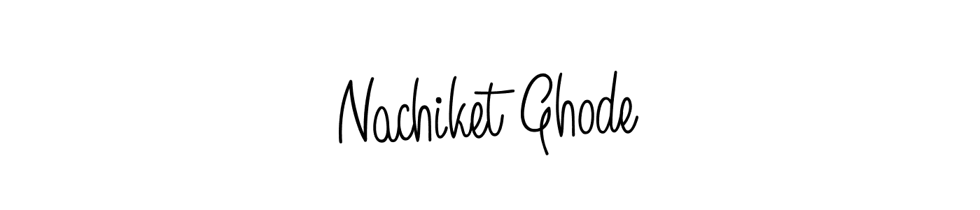 Design your own signature with our free online signature maker. With this signature software, you can create a handwritten (Angelique-Rose-font-FFP) signature for name Nachiket Ghode. Nachiket Ghode signature style 5 images and pictures png