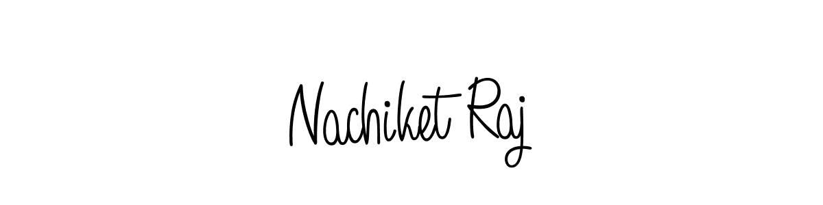 Make a beautiful signature design for name Nachiket Raj. With this signature (Angelique-Rose-font-FFP) style, you can create a handwritten signature for free. Nachiket Raj signature style 5 images and pictures png