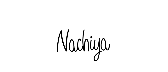 The best way (Angelique-Rose-font-FFP) to make a short signature is to pick only two or three words in your name. The name Nachiya include a total of six letters. For converting this name. Nachiya signature style 5 images and pictures png