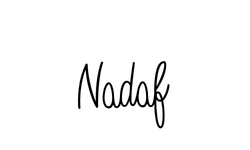 How to make Nadaf name signature. Use Angelique-Rose-font-FFP style for creating short signs online. This is the latest handwritten sign. Nadaf signature style 5 images and pictures png