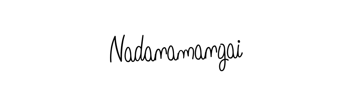 Make a beautiful signature design for name Nadanamangai. With this signature (Angelique-Rose-font-FFP) style, you can create a handwritten signature for free. Nadanamangai signature style 5 images and pictures png