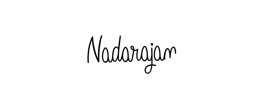 Make a beautiful signature design for name Nadarajan. With this signature (Angelique-Rose-font-FFP) style, you can create a handwritten signature for free. Nadarajan signature style 5 images and pictures png