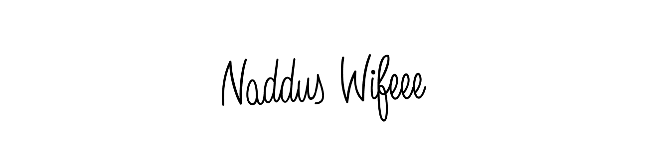 How to make Naddus Wifeee name signature. Use Angelique-Rose-font-FFP style for creating short signs online. This is the latest handwritten sign. Naddus Wifeee signature style 5 images and pictures png