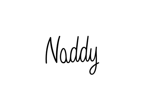 Create a beautiful signature design for name Naddy. With this signature (Angelique-Rose-font-FFP) fonts, you can make a handwritten signature for free. Naddy signature style 5 images and pictures png