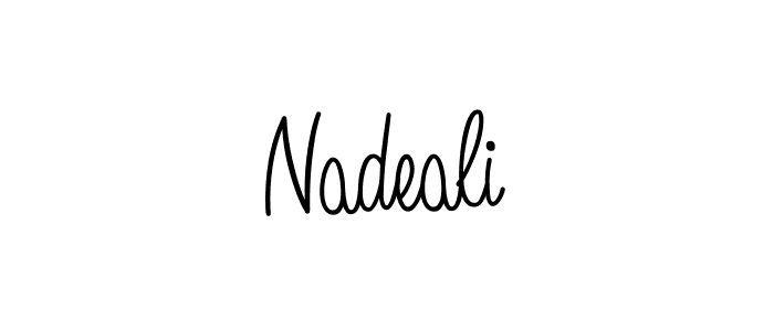 Here are the top 10 professional signature styles for the name Nadeali. These are the best autograph styles you can use for your name. Nadeali signature style 5 images and pictures png